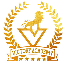 Load image into Gallery viewer, Victory Academy Custom Glitter or Color Hoodie or Shirt ( Logo white )